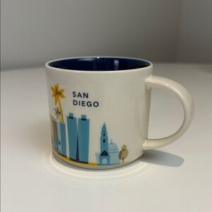 Starbucks San Diego Mug - You Are Here Collection Blue and Cream